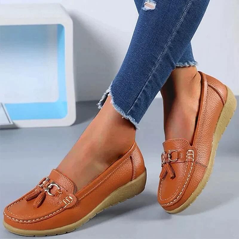 Bibi Lou™ - ortopediska läderloafers