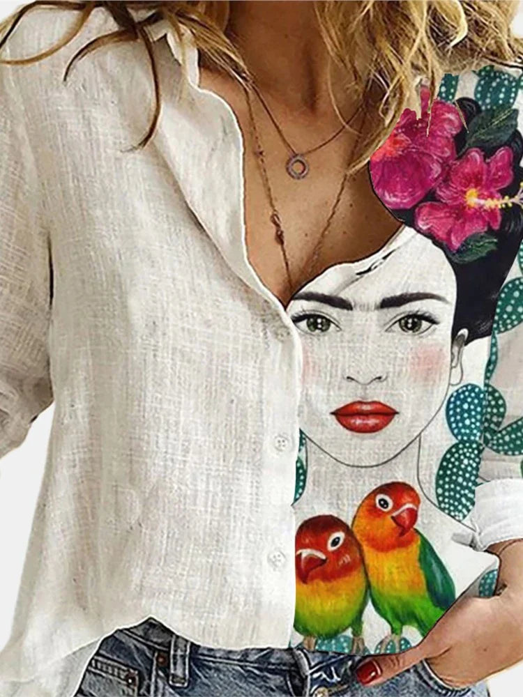 Sommerliche Blusen im Retro-Look für Frauen
