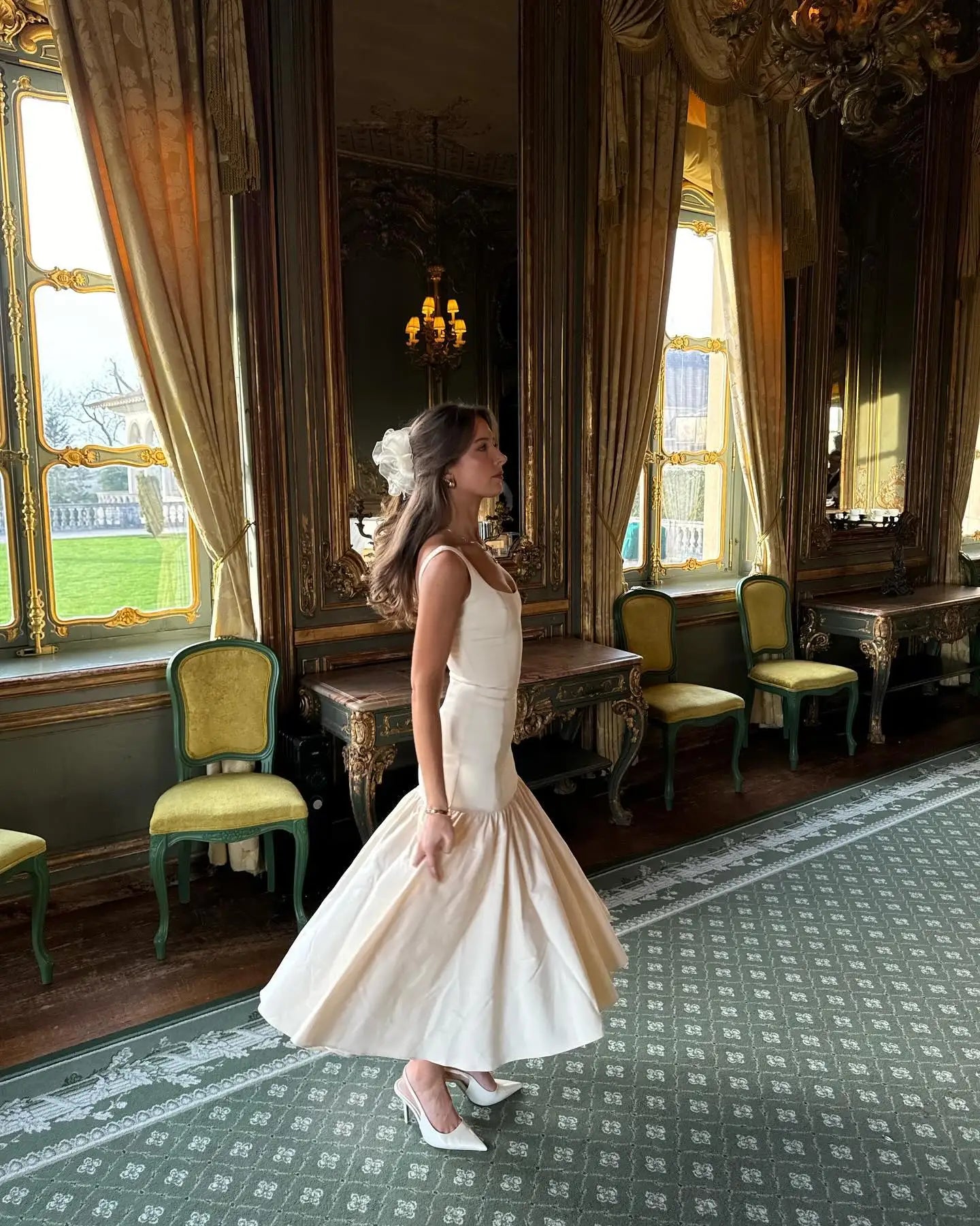 Damen-Kleid- ärmellos Rüschen-Details- Baumwolle- Sommer