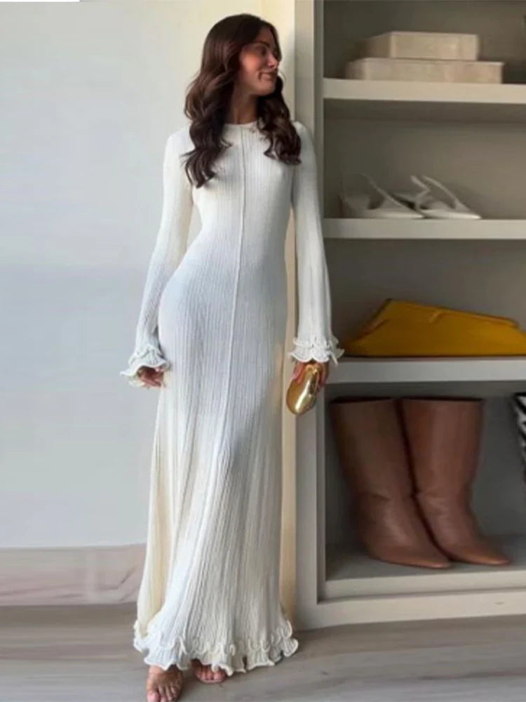 Damen - Kleid - Polyester, Fischschwanz, weite Ärmel - Sommer