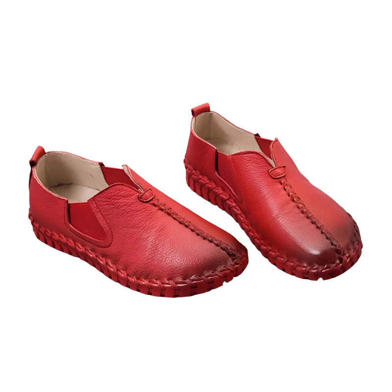 Damen- Schuhe- flach- einfarbig- Kunstleder- Sommer