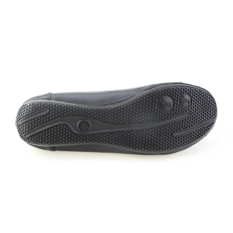 Damen - Schuhe - Echtes Leder - Ballerinas - Runde Schuhspitze - Sommer
