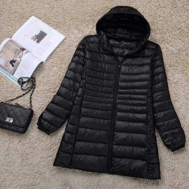Damen - Jacke - Kapuzenpulli - Plus Size - Winter