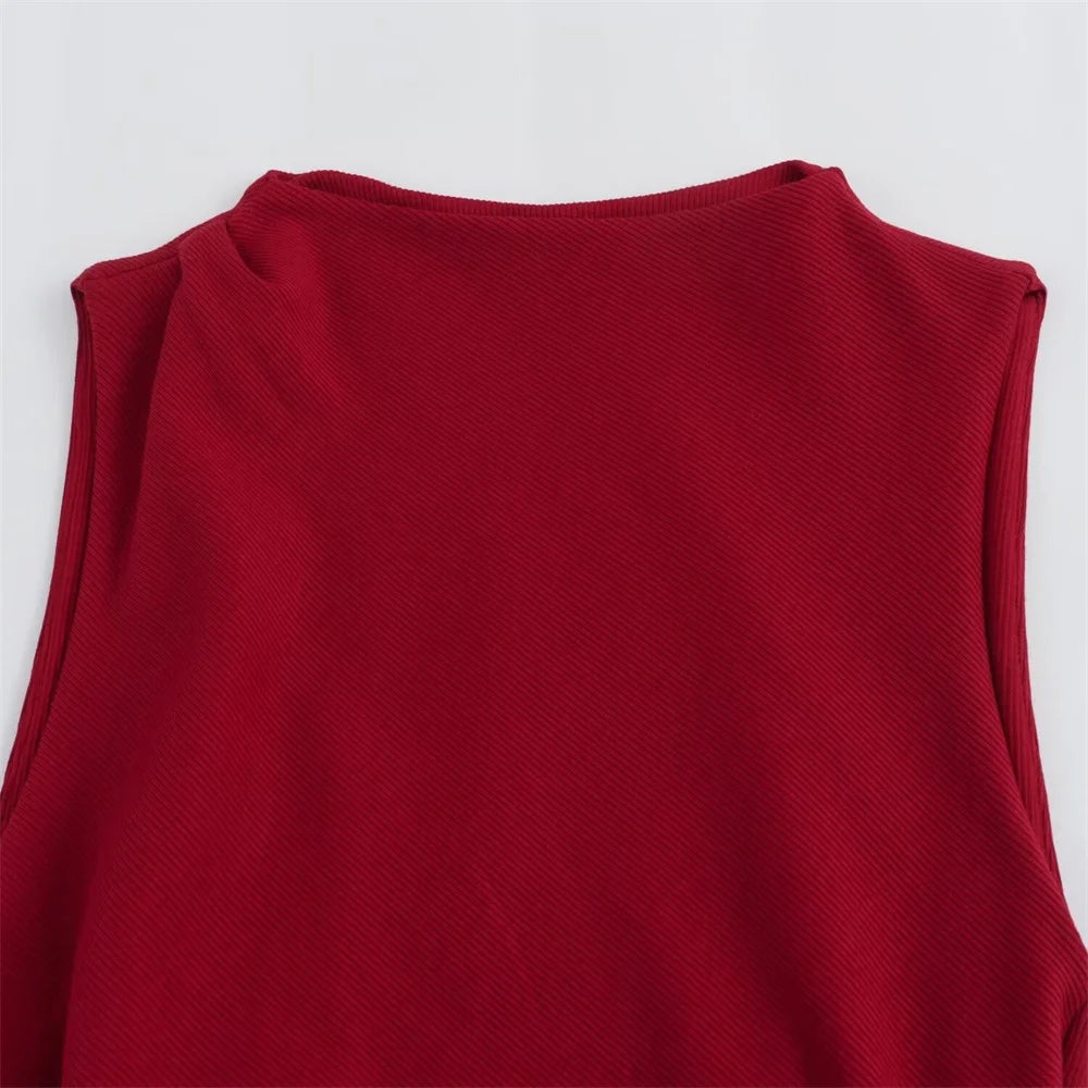 Damen - Kleid - Schmale Passform - Gefaltetes Garn - Sommer