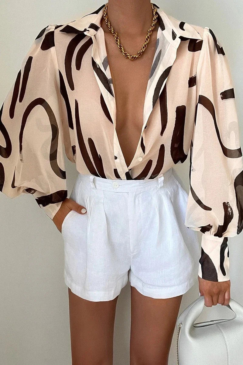 Weiche Damenbluse im Sommerlook in Pastellfarben