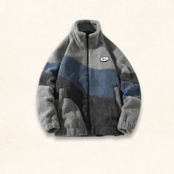 Männer - Jacke - Vintage Fleece - Übergröße - Winter