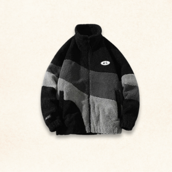 Männer - Jacke - Vintage Fleece - Übergröße - Winter