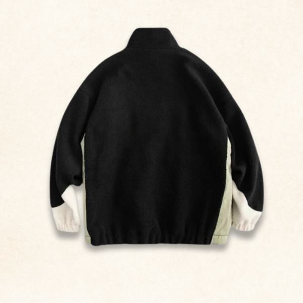 Männer - Jacke - Color Block Lambswool - Sherpa Fleece wattiert - Winter