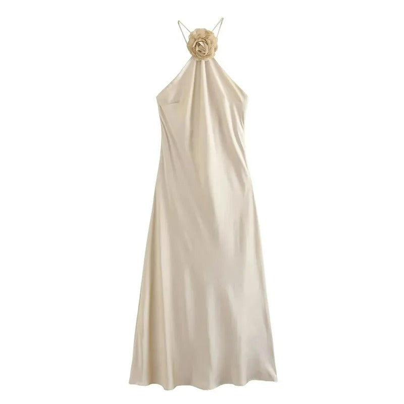 Elegantes glattes Partykleid mit floralem Muster