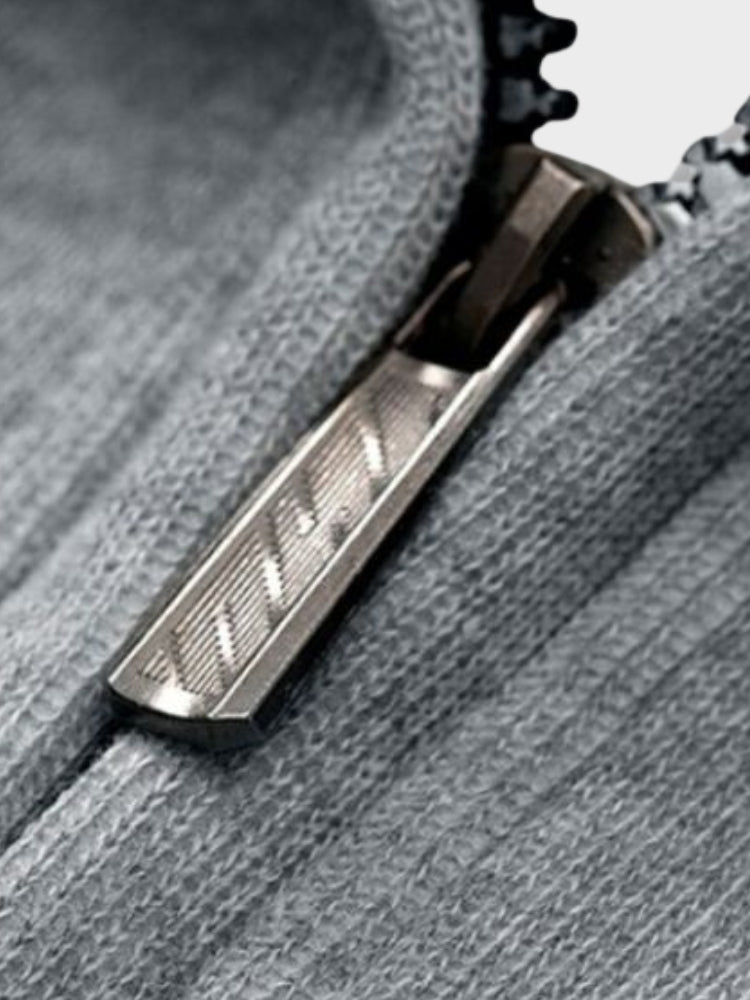 Männer - Sweatshirt - Halber Reißverschluss Design - Winter