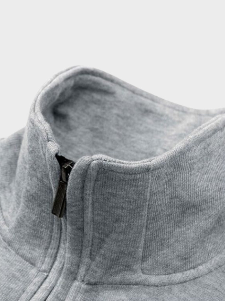 Männer - Sweatshirt - Halber Reißverschluss Design - Winter