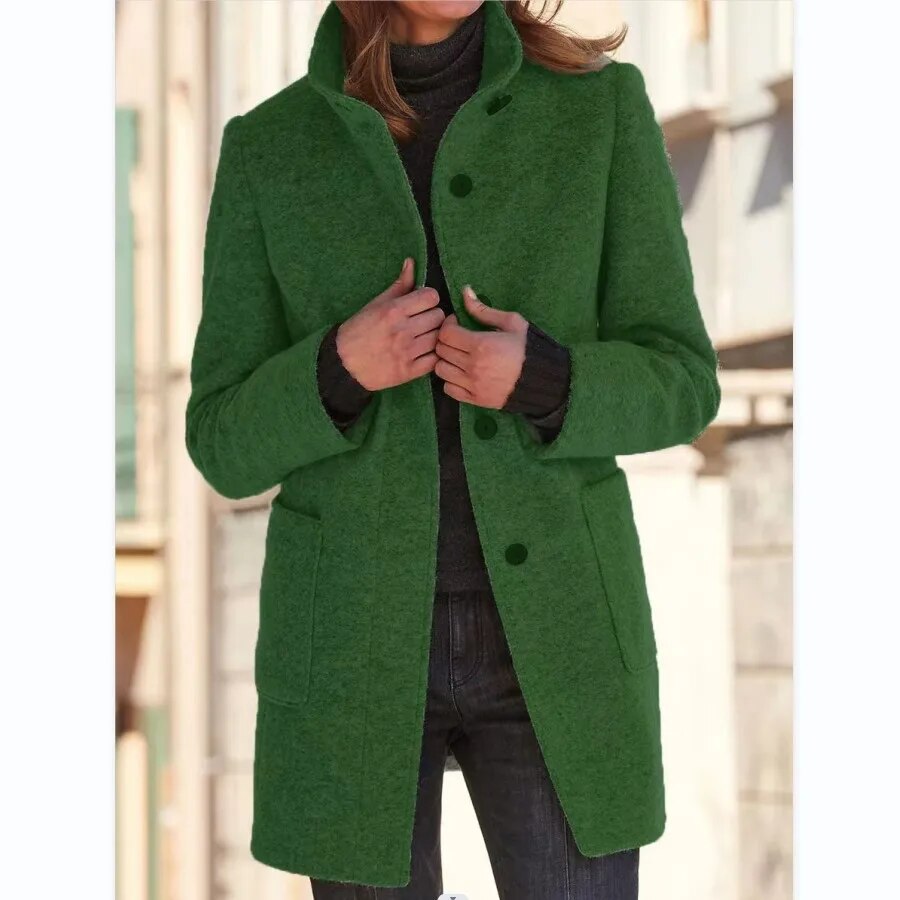 Damen - Sakko Anzug - Einreihig - Elegant Einfarbig - Winter
