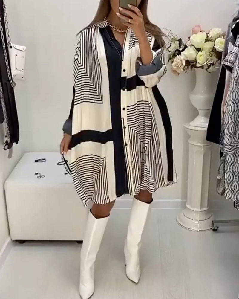 My™ Kleid mit Knöpfen und Druck