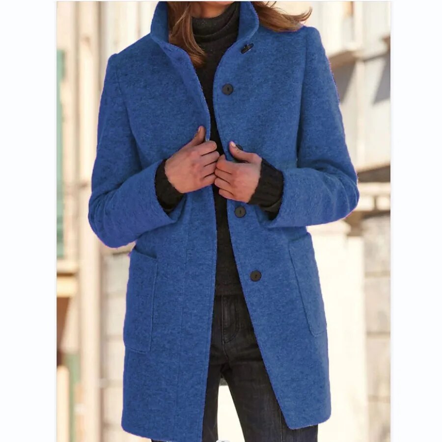 Damen - Sakko Anzug - Einreihig - Elegant Einfarbig - Winter
