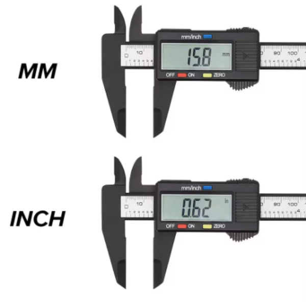 150mm/100mm Digitaler Messschieber: Kohlefaser-Mikrometer Messwerkzeug