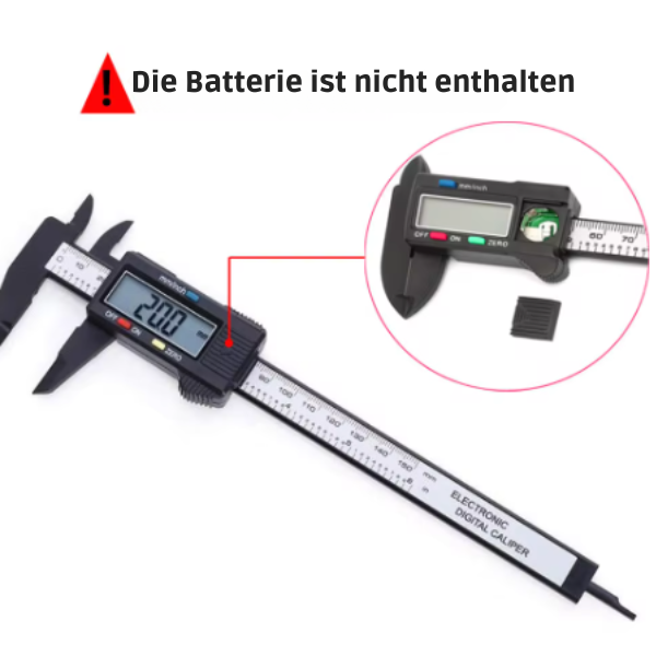 150mm/100mm Digitaler Messschieber: Kohlefaser-Mikrometer Messwerkzeug