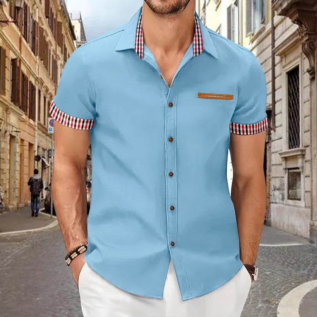 Bequemes modernes Hemd mit Karomuster für Männer