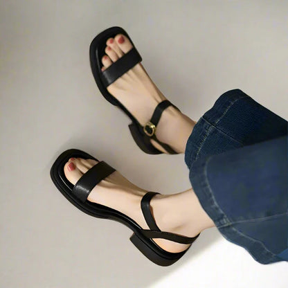 Damen-Sandalen- Sling Back offener Zeh- Sommer