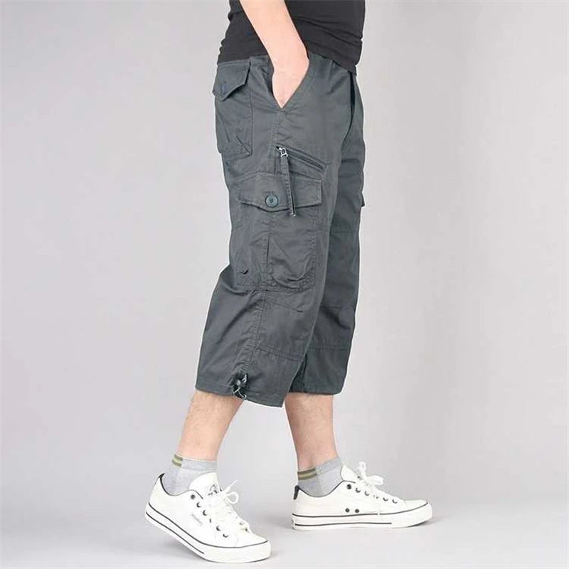 Filip Multi-Pocket Casual Baumwolle Elastische Hosen Taktische Shorts