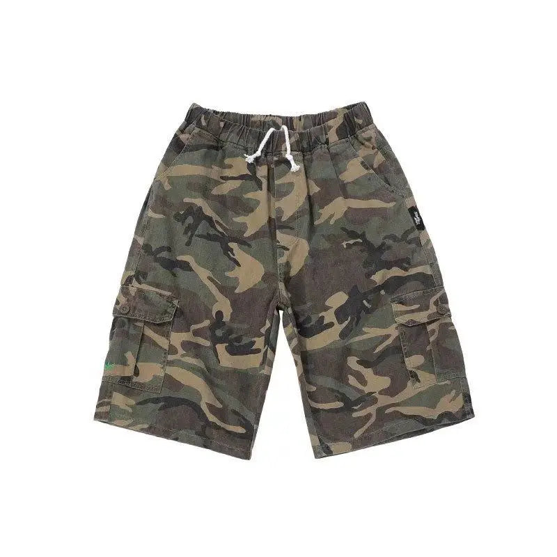 Karl Loose Street Camouflage Weites Bein Vielseitig Unterhalb des Knies Shorts