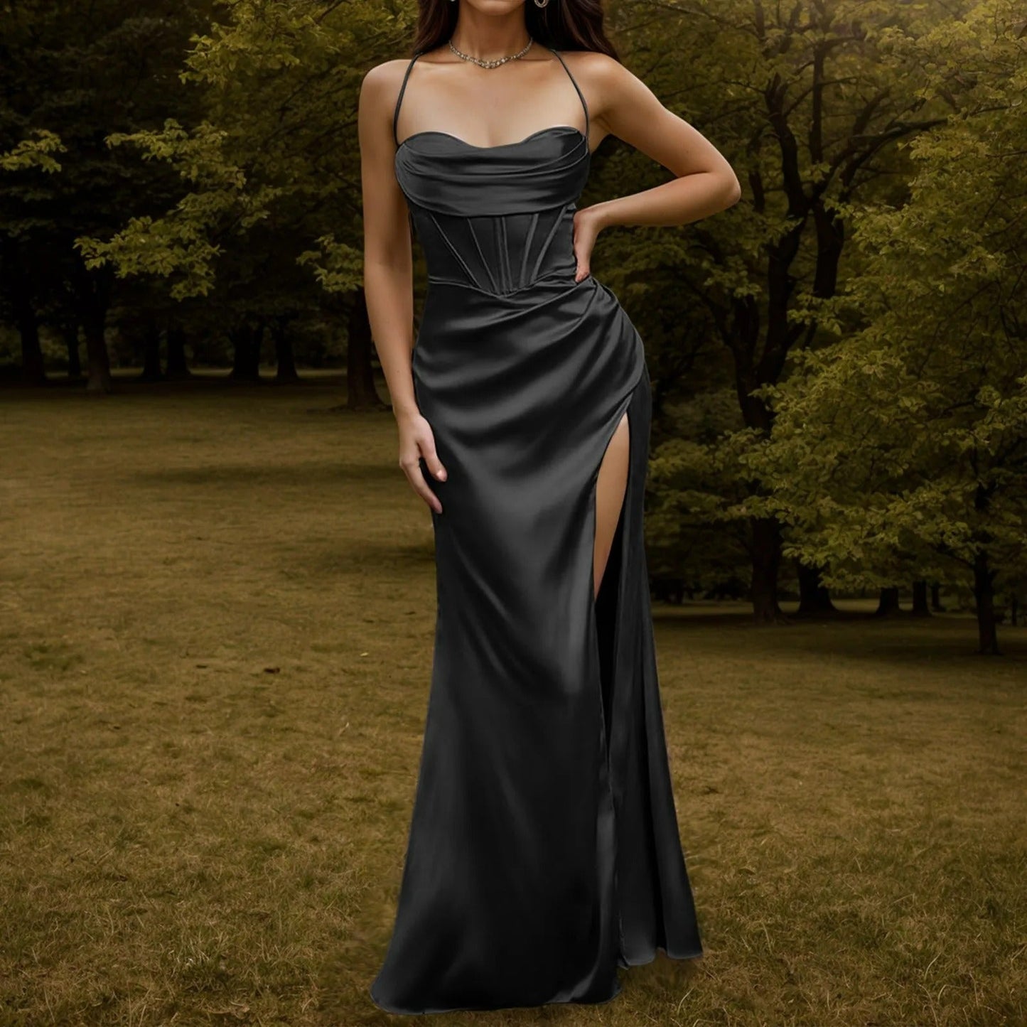 Elegantes Partykleid aus weichem Samt