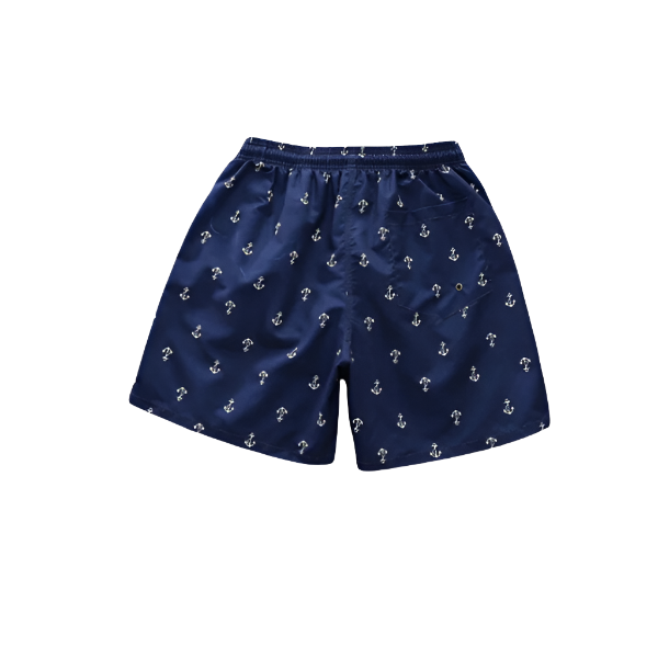 Anchor Print Badeshorts mit Kordelzug ideal für den Strand