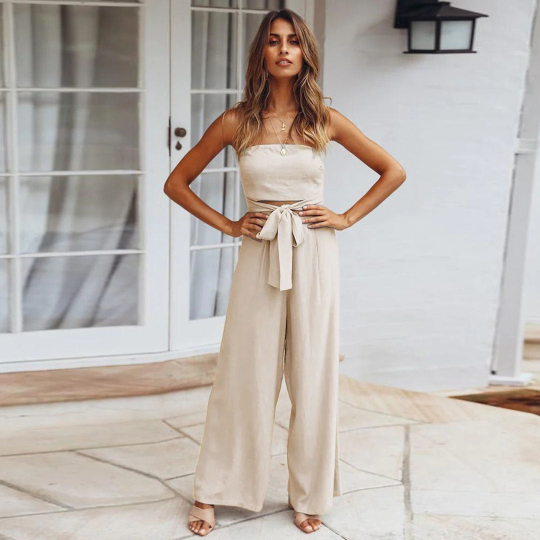 Trendy Tube Jumpsuit mit fester Farbe ideal für den Sommer