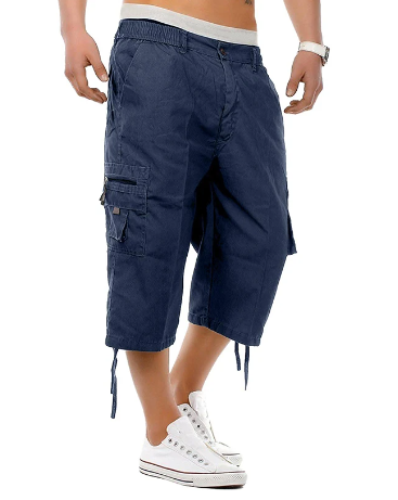 Shorts mit Klappentaschen und Kordelzug für Männer in Streetwear