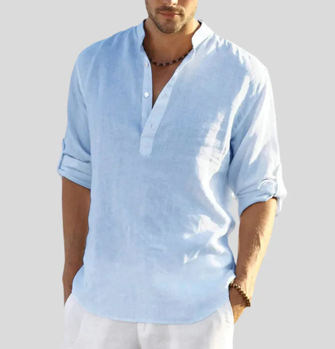 Atmungsaktives trendiges Design Sommerhemd für Männer