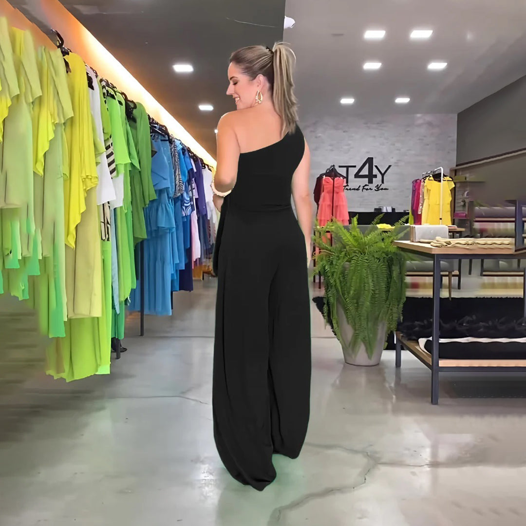 Schicker Jumpsuit mit einem einzigen Schulterriemen