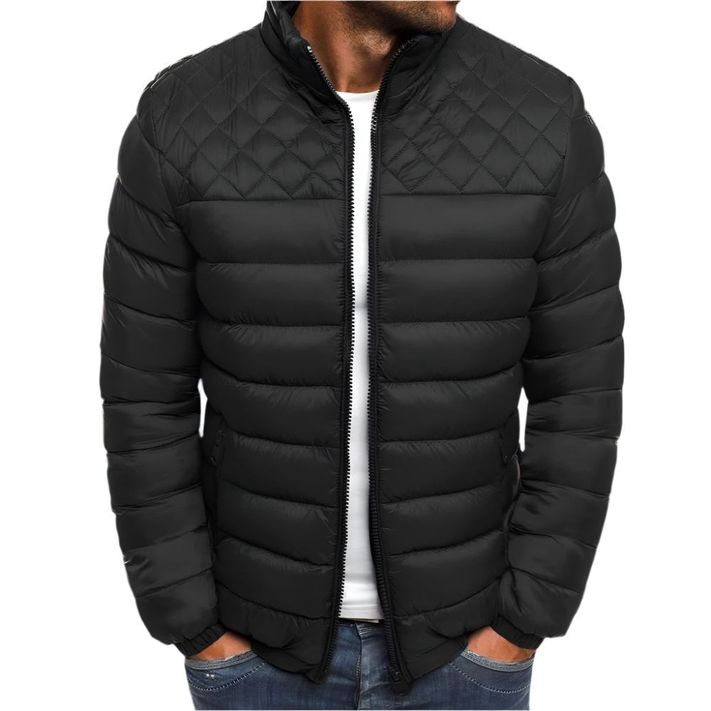 Herren - Jacke - Casual Stehkragen - Baumwolle Karo - Winter