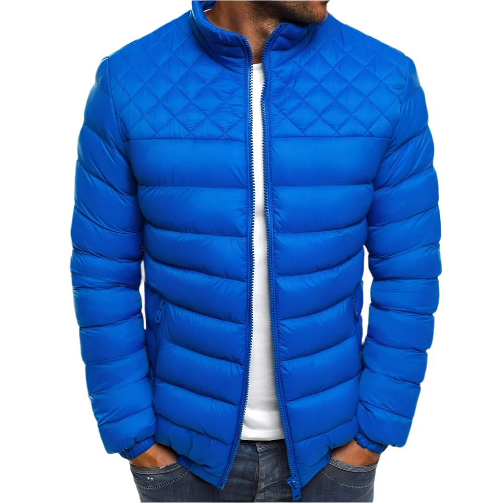 Herren - Jacke - Casual Stehkragen - Baumwolle Karo - Winter