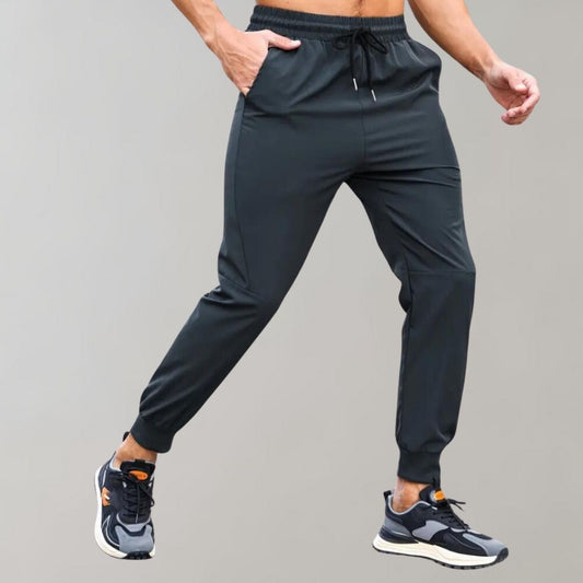 Graue Skinny Fit Jogginghose mit Kordelzug