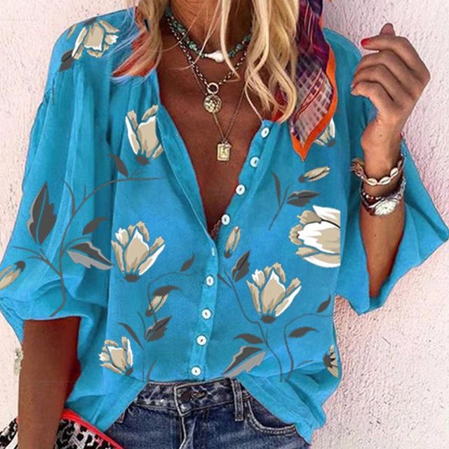 Sommerblusen für Frauen mit fröhlichen Prints