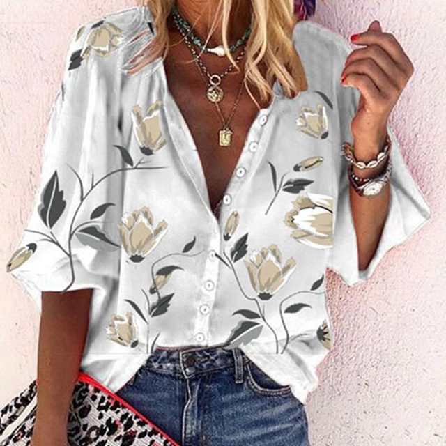 Sommerblusen für Frauen mit fröhlichen Prints