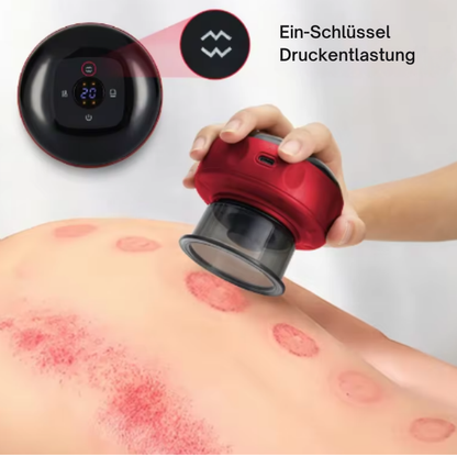 Wiederaufladbares elektrisches Vakuum-Schröpftherapie-Set mit Massage und Guasha