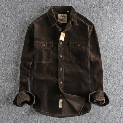 Männer - Hemd - Vintage Corduroy - Lose - Winter