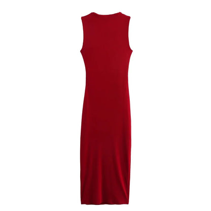 Damen - Kleid - Schmale Passform - Gefaltetes Garn - Sommer