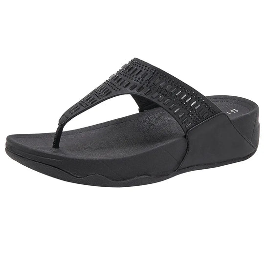 Damen- Sandalen- dicke Hecke- Flip Flop- Gummi- Sommer