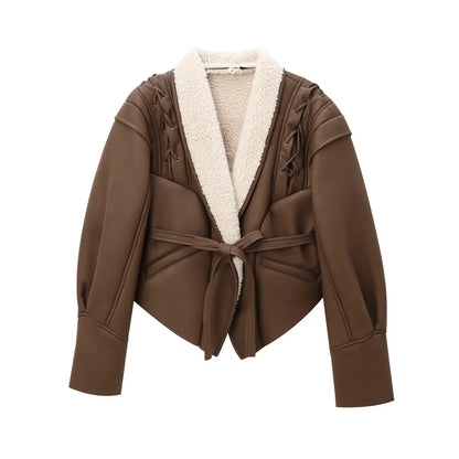 Frauen - Jacke - Leder - Vielseitig - Herbst