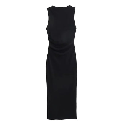 Damen - Kleid - Schmale Passform - Gefaltetes Garn - Sommer
