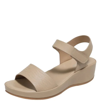 Damen - Sandalen - PU/Gummi - Keilabsatz - Klettverschluss - Sommer