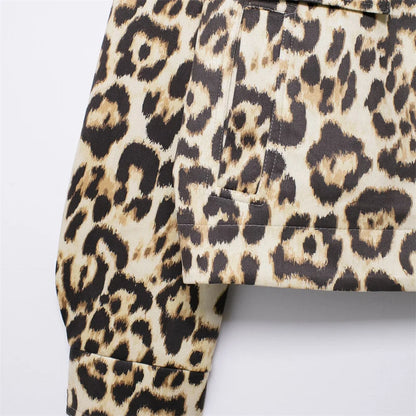 Damen - Jacke - Casual Versatile Leopard Print - Sommer