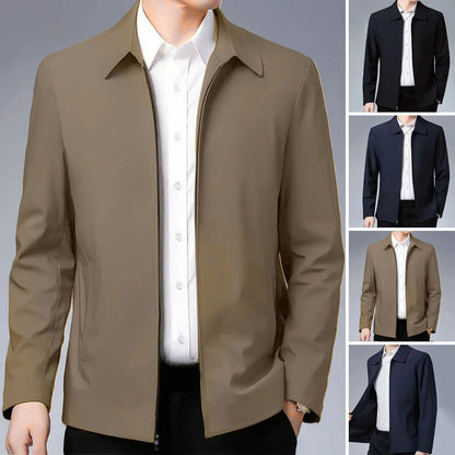 Männer - Jacke - Revers-Reißverschluss - Formal Business Casual - Winter