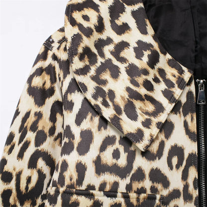 Damen - Jacke - Casual Versatile Leopard Print - Sommer