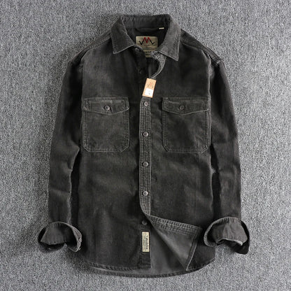 Männer - Hemd - Vintage Corduroy - Lose - Winter