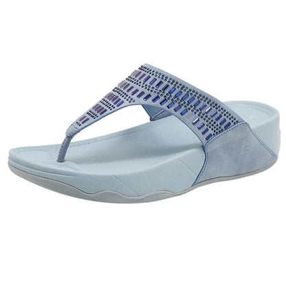 Damen- Sandalen- dicke Hecke- Flip Flop- Gummi- Sommer