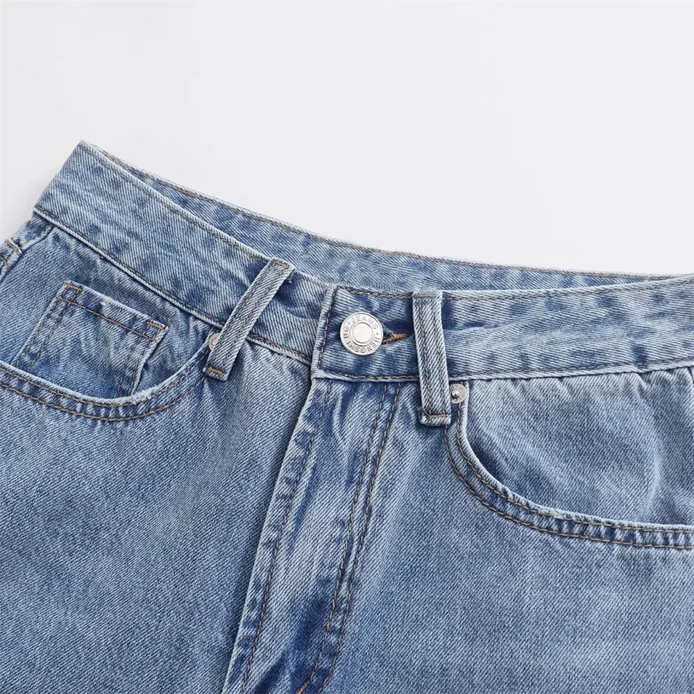 Damen - Shorts - Lässig - Lose Denim - Sommer