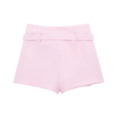 Damen - Shorts Rock - Vielseitig - Einfarbig - Sommer