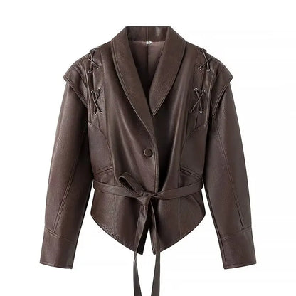 Frauen - Jacke - Leder - Vielseitig - Herbst